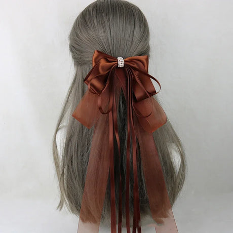 イベント・ハロウィングッズ｜メイド風 特大リボンヘアアクセサリー