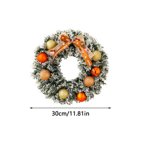 【イベント・クリスマス装飾】赤いベリーの玄関用クリスマスリース