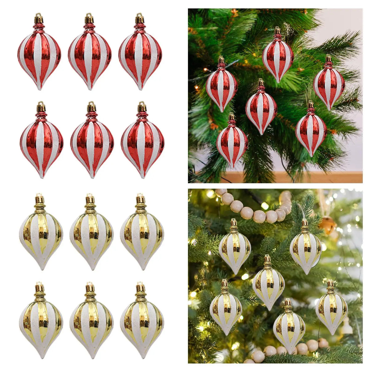 イベント・クリスマス装飾｜ボールオーナメント6個セット