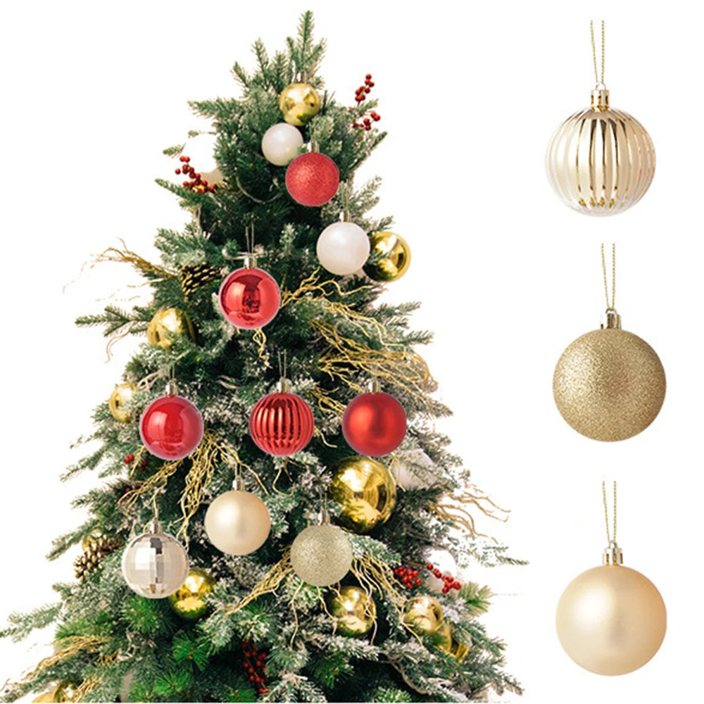 イベント・クリスマス装飾｜ボールオーナメント ゴールドレッド