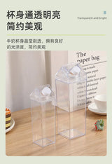 |イベント・ノベルティ用品 | 透明ミルクカートン型ウォーターボトル | 500ml/1000ml