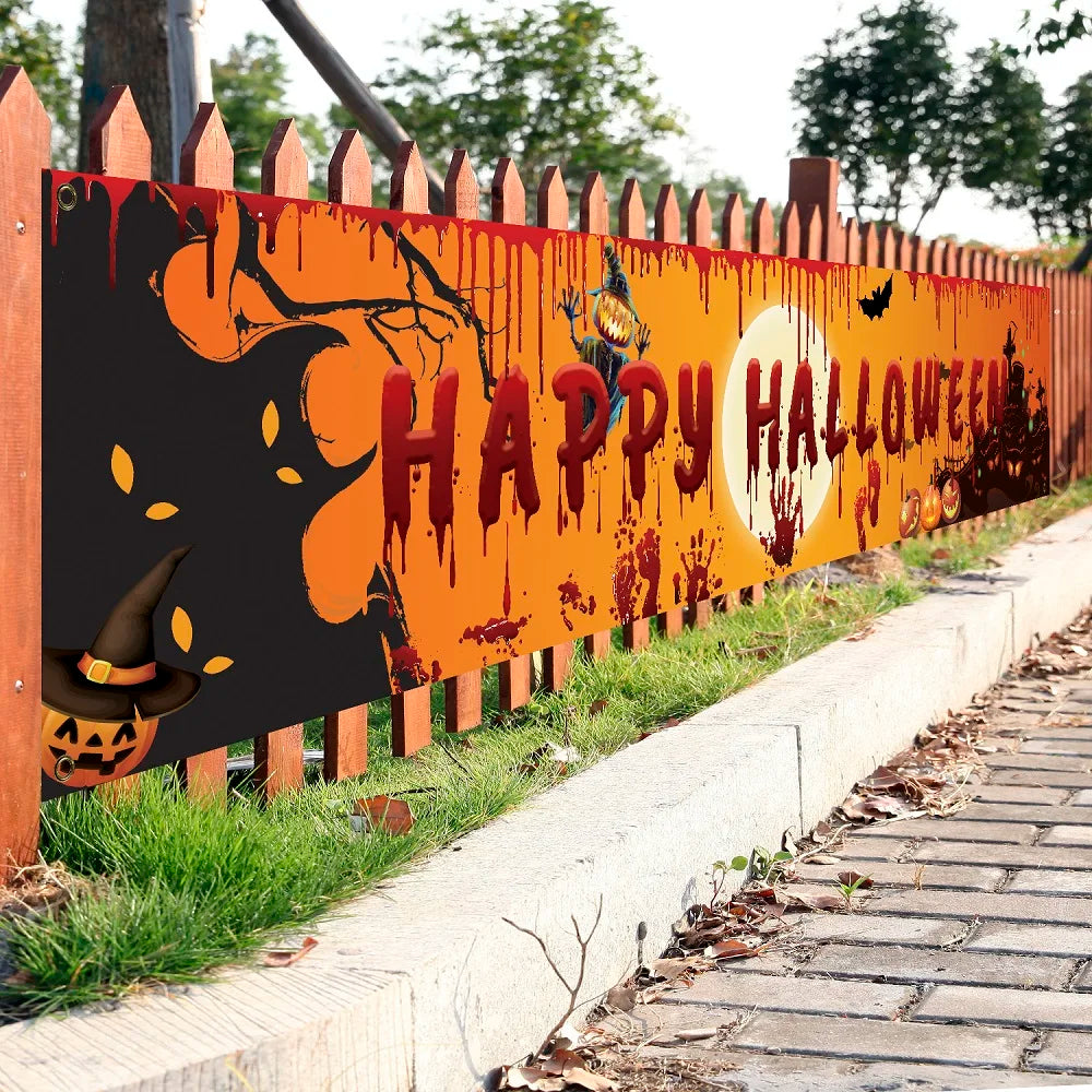 イベント・ハロウィングッズ｜血まみれコウモリ吊り下げバナー