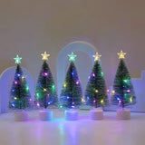 LEDライト付きミニクリスマスツリー 卓上装飾