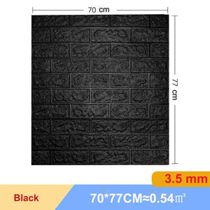 【DIY用】レンガ風ステッカー 70x77cm(5pcs/10pcs）