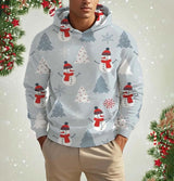 イベント・クリスマスグッズ｜クリスマス柄プリントパーカー(S～5XL)