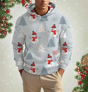イベント・クリスマスグッズ｜クリスマス柄プリントパーカー(S～5XL)