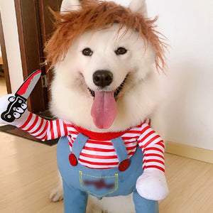イベント・ハロウィングッズ｜犬用ホラー映画コスチュームセット