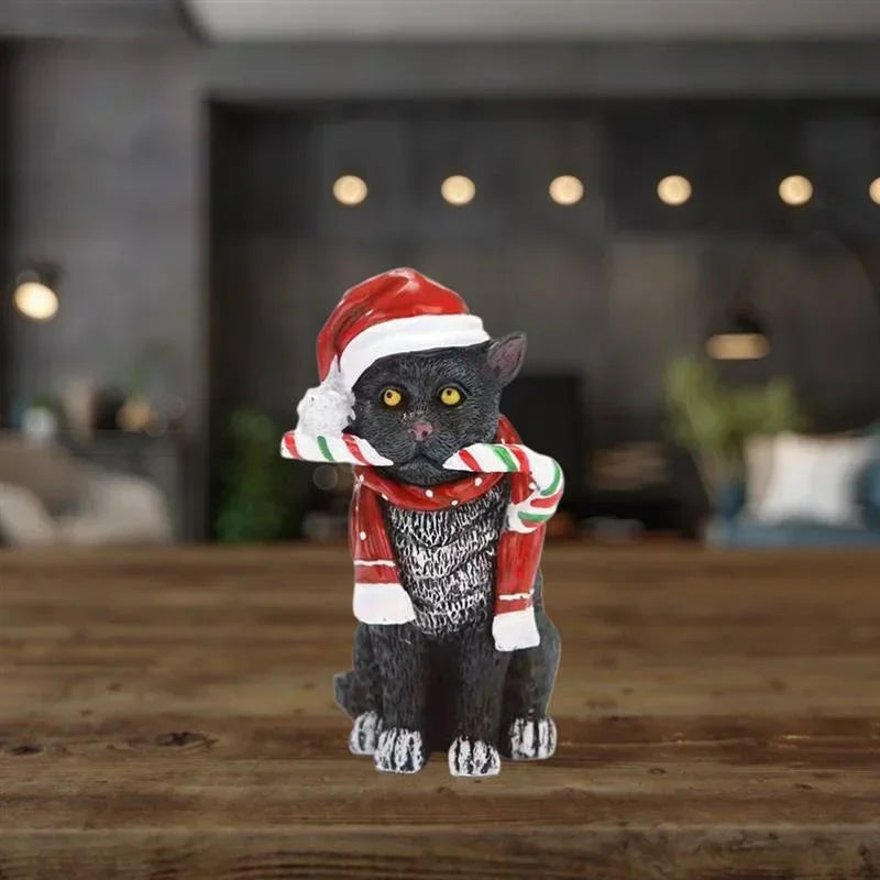 イベント・クリスマス装飾｜猫彫刻ペンダント樹脂フィギュア
