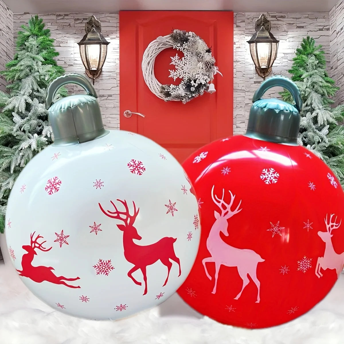 イベント・クリスマス装飾｜40cm PVCデコレーションボール