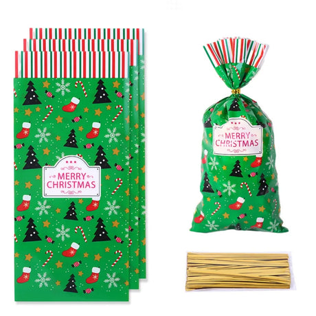 イベント・クリスマス装飾｜キャンディバッグ50個セット