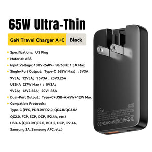 | イベント・ノベルティー用品 | 超薄型急速充電器/ 65W