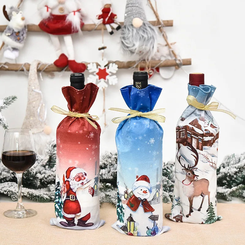 イベント・クリスマス装飾｜ワインボトルラッピング用カバー
