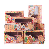 イベント・クリスマス装飾｜クラフト紙製ギフトボックス（3/6個入り）