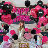 ハート型ホットピンクバルーン 18インチ