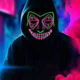 イベント・ハロウィングッズ｜LED光る！仮面マスク(フリーサイズ)