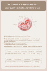 ハート型香り付きキャンドル バレンタインギフト