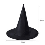 イベント・ハロウィングッズ｜折りたたみ式魔女帽子 ブラック