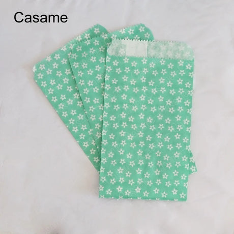 |ノベルティ用品 | 小花柄紙袋 50枚セット | 8x15c