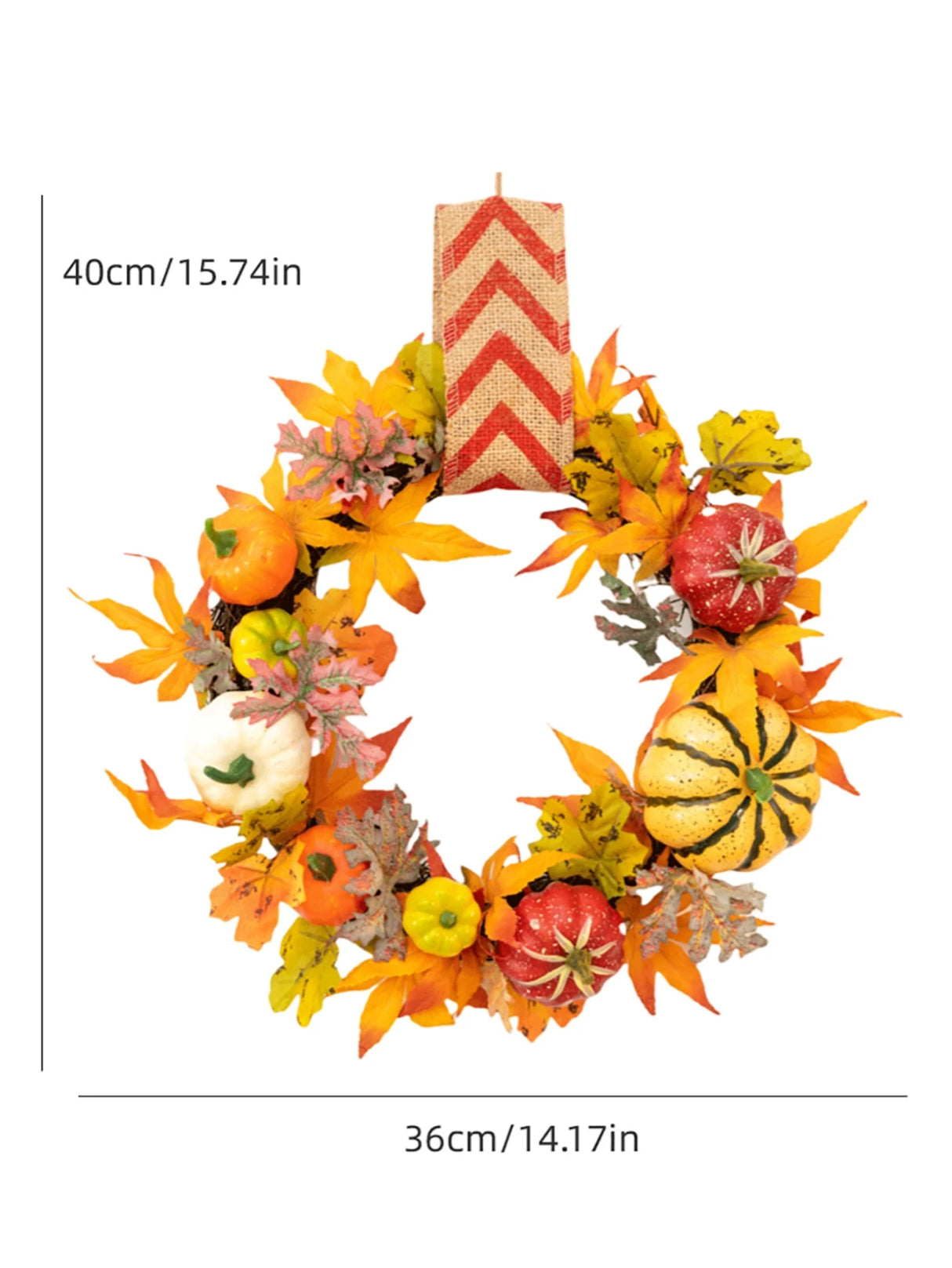 イベント・ハロウィングッズ｜秋のカボチャリース - ドア用装飾
