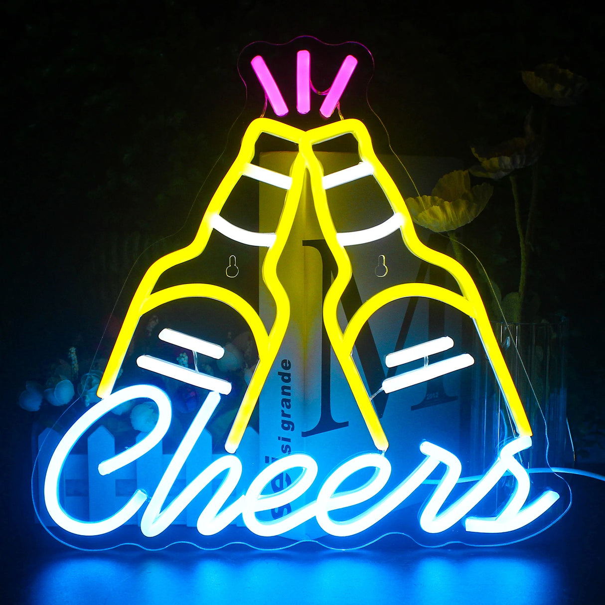 Bar／OPEN／Beer／Cheers／Cacktails　LEDネオンサイン（ネオン看板）