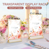 イベント・結婚式装飾｜アクリルサインホルダー ゴールド縁
