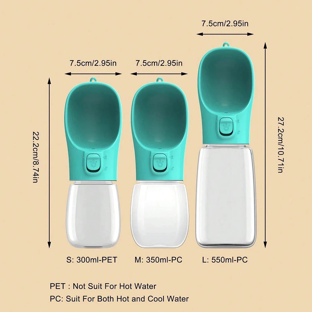 |イベント・ノベルティ用品 | ペット用ポータブル漏れ防止ウォーターボトル | 300ml/350ml/550ml