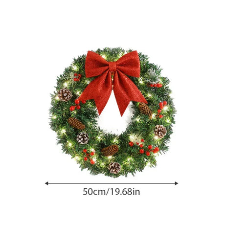 イベント・クリスマス装飾｜クリスマスリース 吊り下げオーナメント 松ぼっくり付き