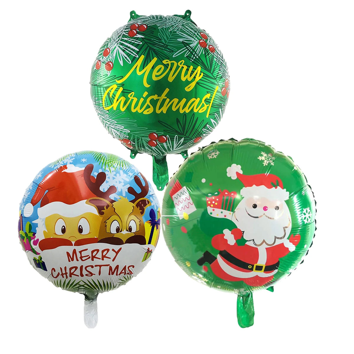 イベント・クリスマス装飾｜ホイルバルーン6個セット