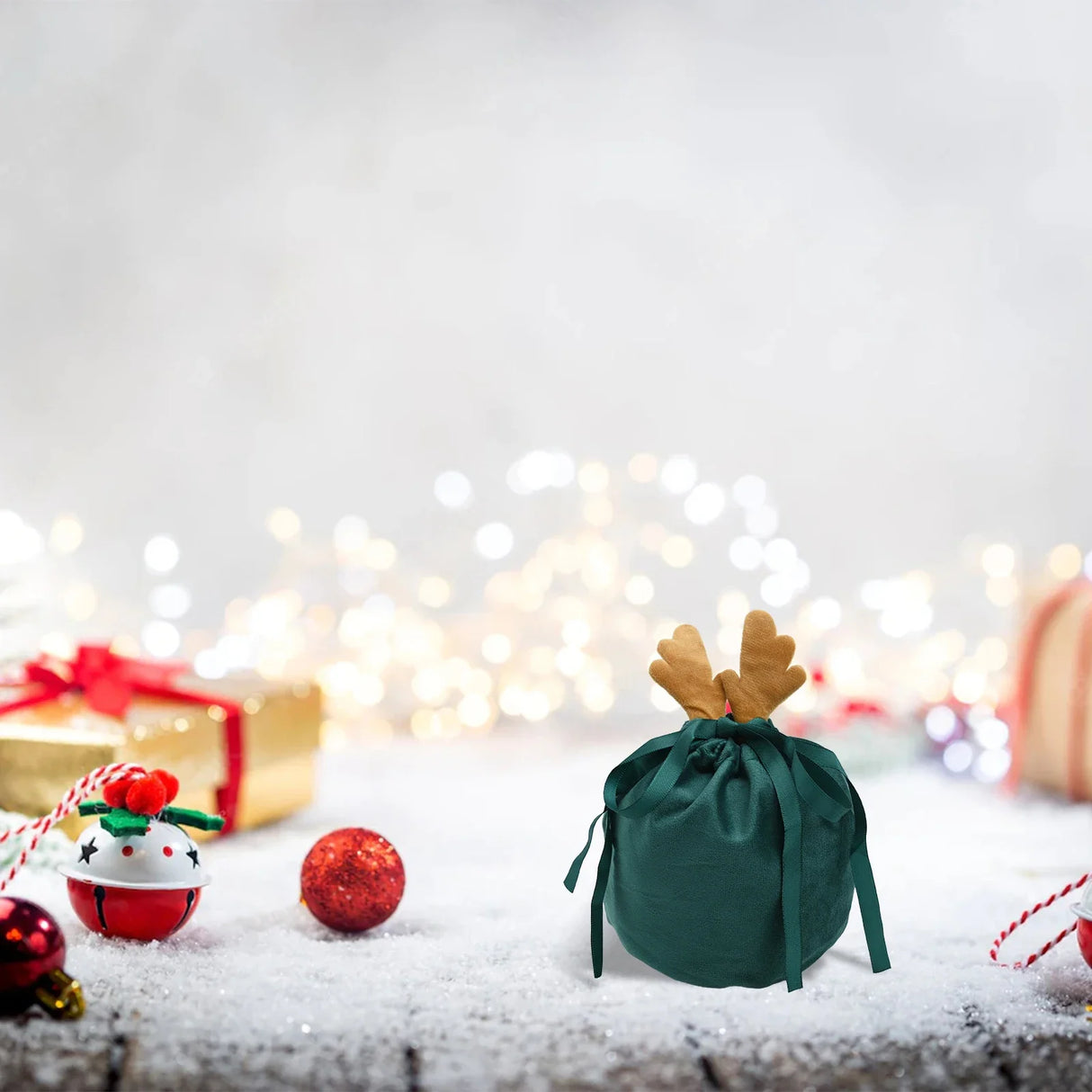 イベント・クリスマス装飾｜鹿型キャンディバッグ5個セット