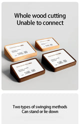 無垢材テーブルカードホルダー・縦型プライスボード