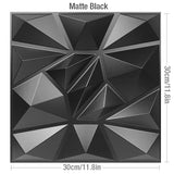 【DIY用】３D幾何学柄 石膏壁面風ステッカー(12pcs）
