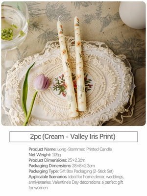 ヨーロピアンスタイルのロングキャンドル