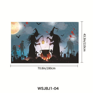 イベント・ハロウィングッズ｜背景布 邪悪なカボチャ