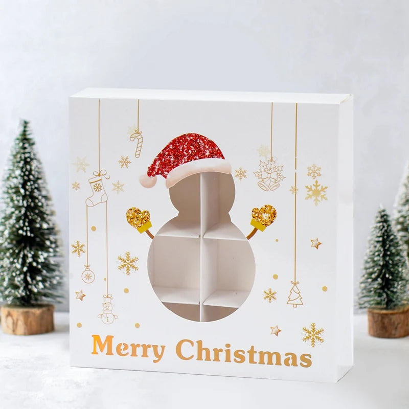 イベント・クリスマス装飾｜紙製クリスマス柄ギフトボックス