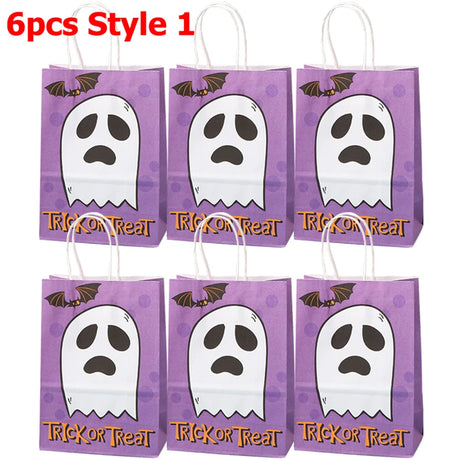 イベント・ハロウィングッズ｜再利用可能ギフトバッグ6個セット