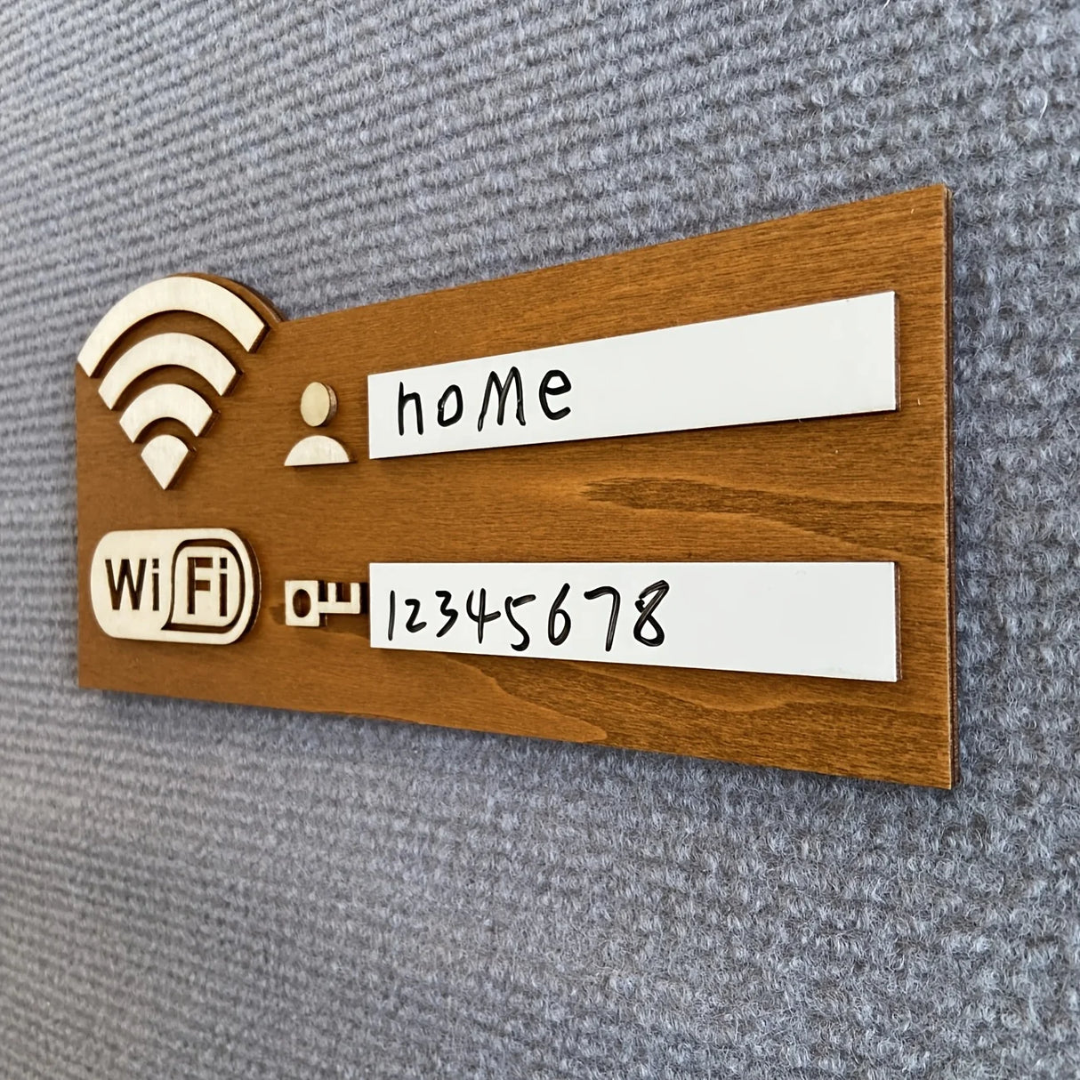ヴィンテージ風木製WiFiパスワードサイン