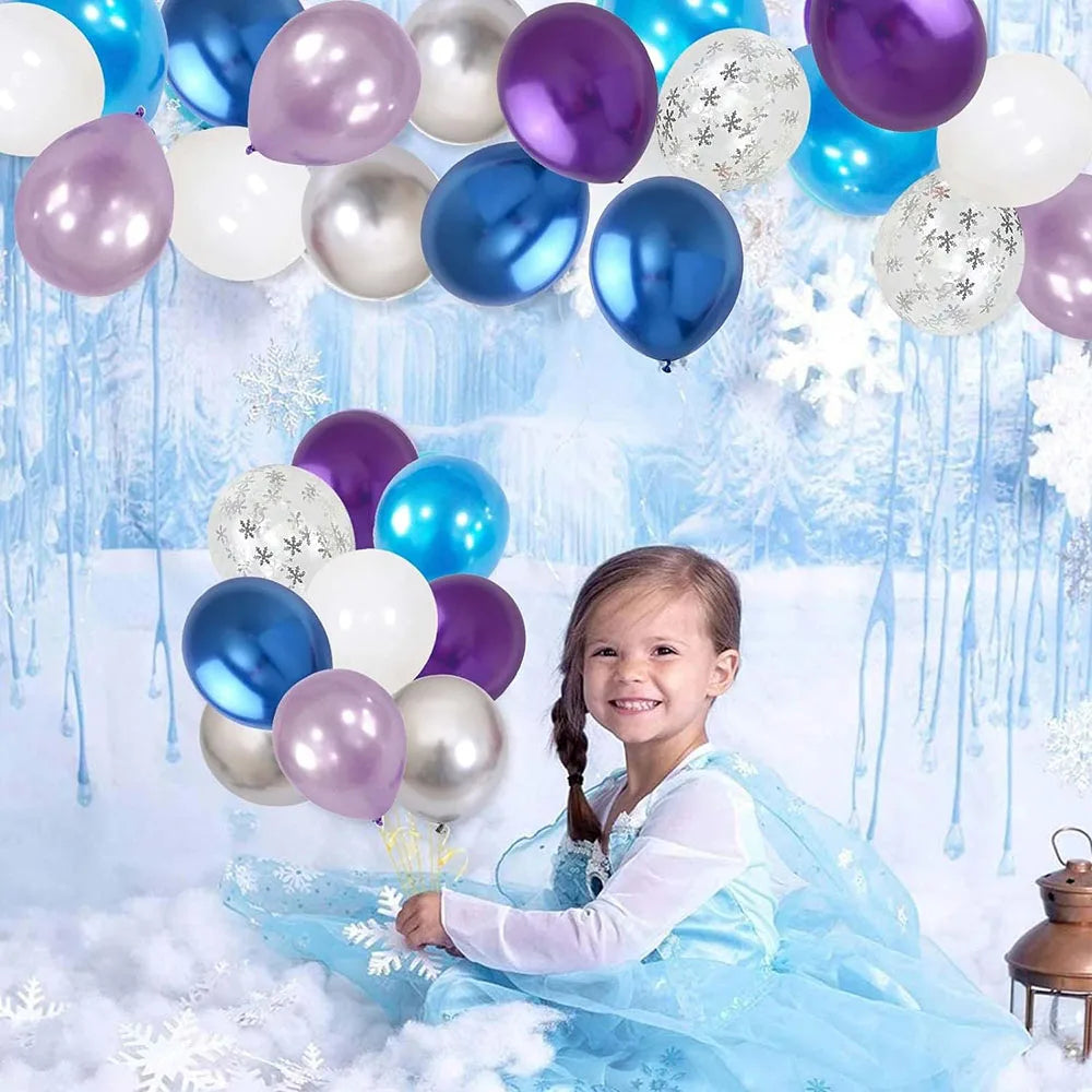 イベント・クリスマス装飾｜アナ雪風バルーンセット 60個パック