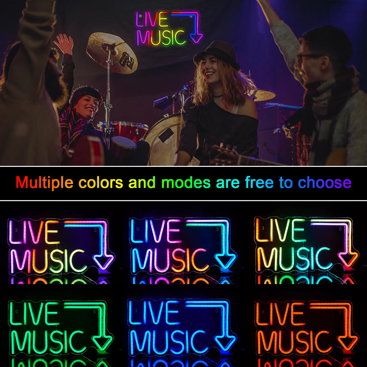 マルチカラーLEDネオンサイン（ネオン看板）