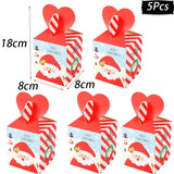 イベント・クリスマス装飾｜手さげ型・ボックス型 ギフト用バックセット(4pcs/5pcs)