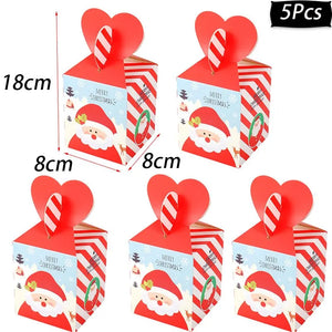 イベント・クリスマス装飾｜手さげ型・ボックス型 ギフト用バックセット(4pcs/5pcs)