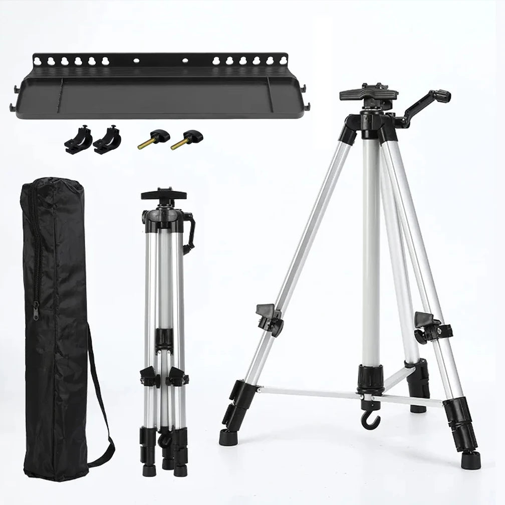 【高さ調節可能50-150cm】ポータブルアルミイーゼルスタンド