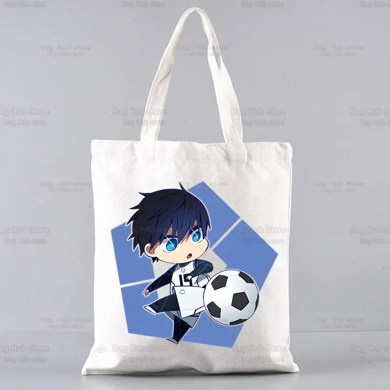 |ノベルティ用品 | ブルーロック柄プリント トートバッグ | 34×38c