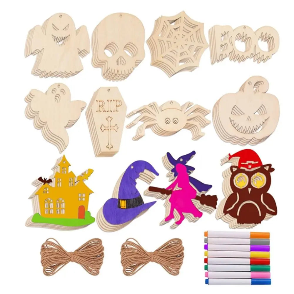 イベント・ハロウィングッズ｜木製DIYカボチャ装飾品セット