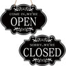 【防水・耐久】木製リバーシブル看板（OPEN/CLOSED）