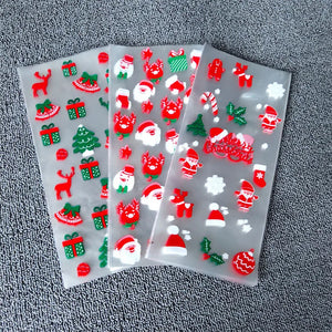 イベント・クリスマス装飾｜ギフト用 ビニール製バッグ (50枚セット)