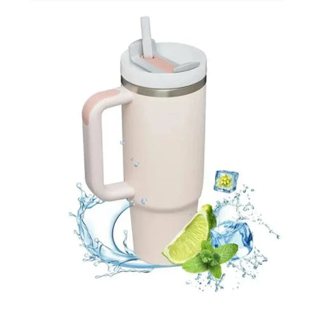 |イベント・ノベルティ用品 | ハンドルストロー付ステンレス断熱ボトル | 1200ml