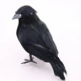 イベント・ハロウィングッズ｜リアルな黒いカラスのオーナメント6個セット