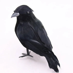 イベント・ハロウィングッズ｜リアルな黒いカラスのオーナメント6個セット