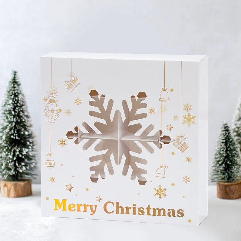 イベント・クリスマス装飾｜紙製クリスマス柄ギフトボックス