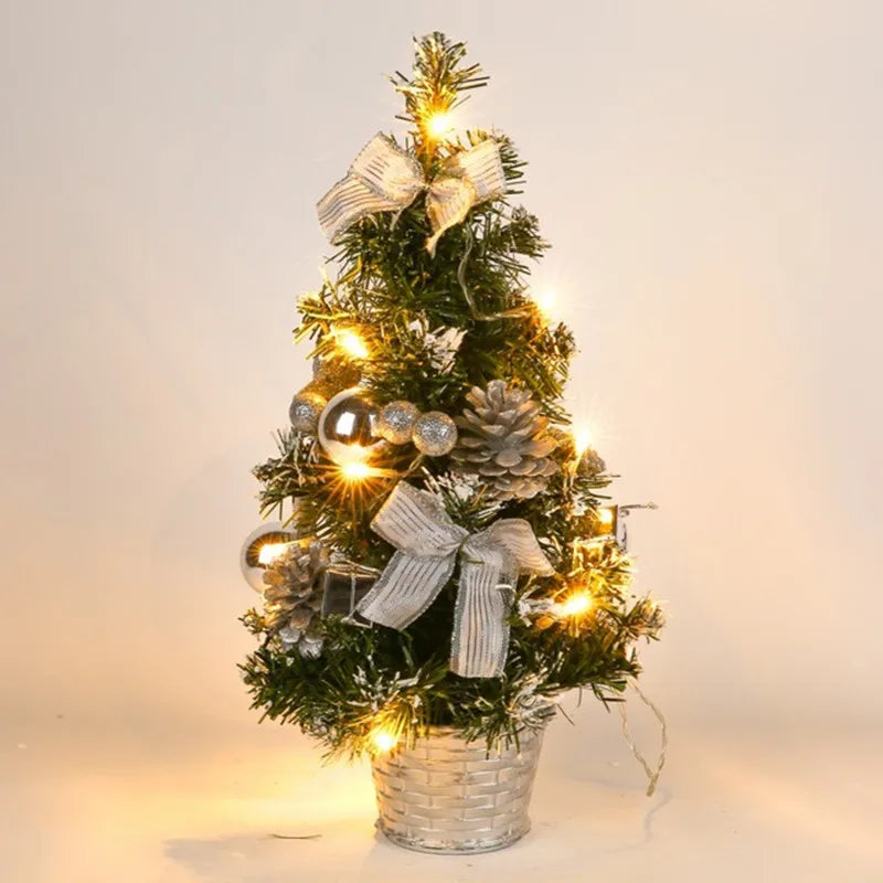 イベント・クリスマス装飾｜LED付き40cmデスクトップクリスマスツリー